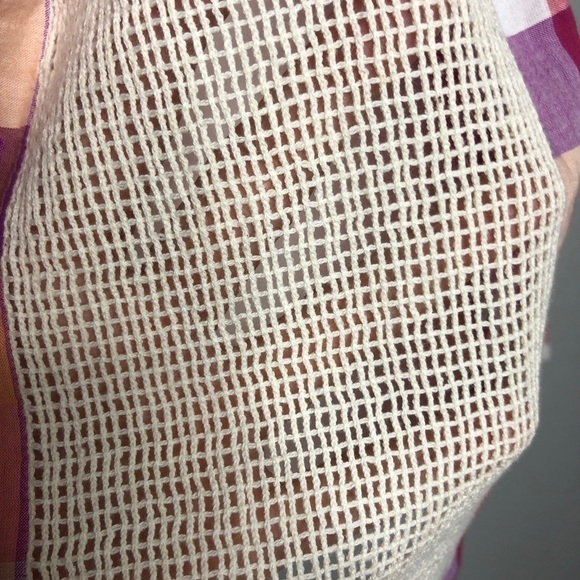 Anthropologie Isabelle Sinclair Plaid Button Down Shirt Contrast Back - Picture 4 of 8